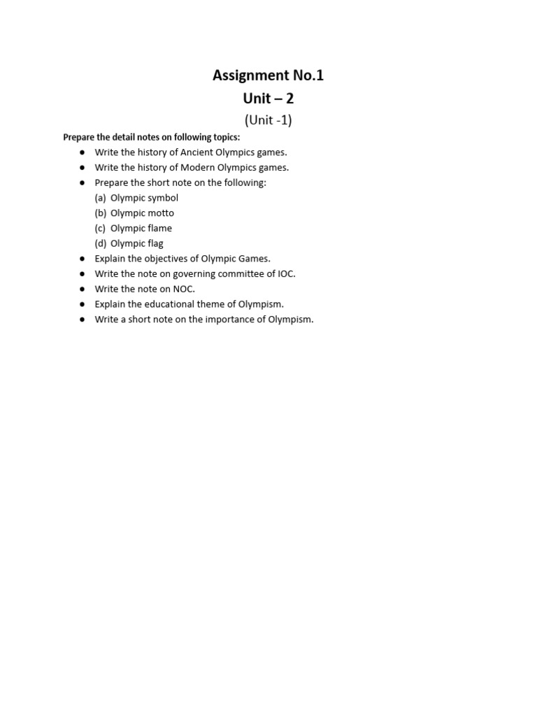 Assignment No. 2 (Unit - 2) | PDF