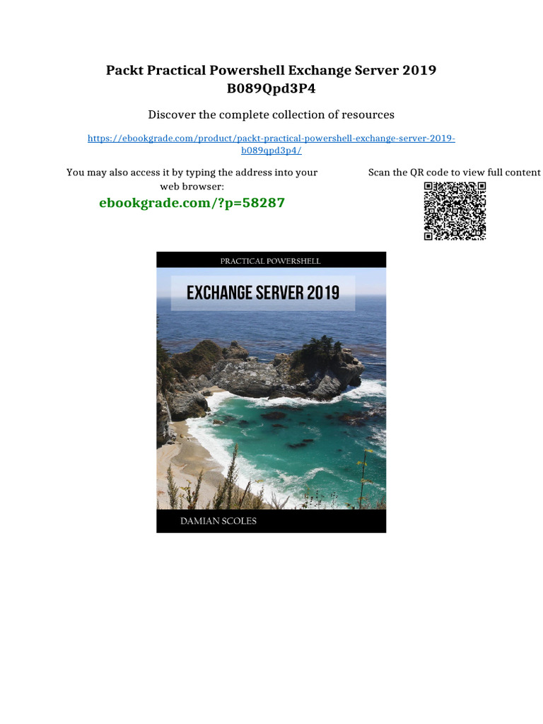 Packt Practical PowerShell Exchange Server 2019 B089QPD3P4 All Chapters ...