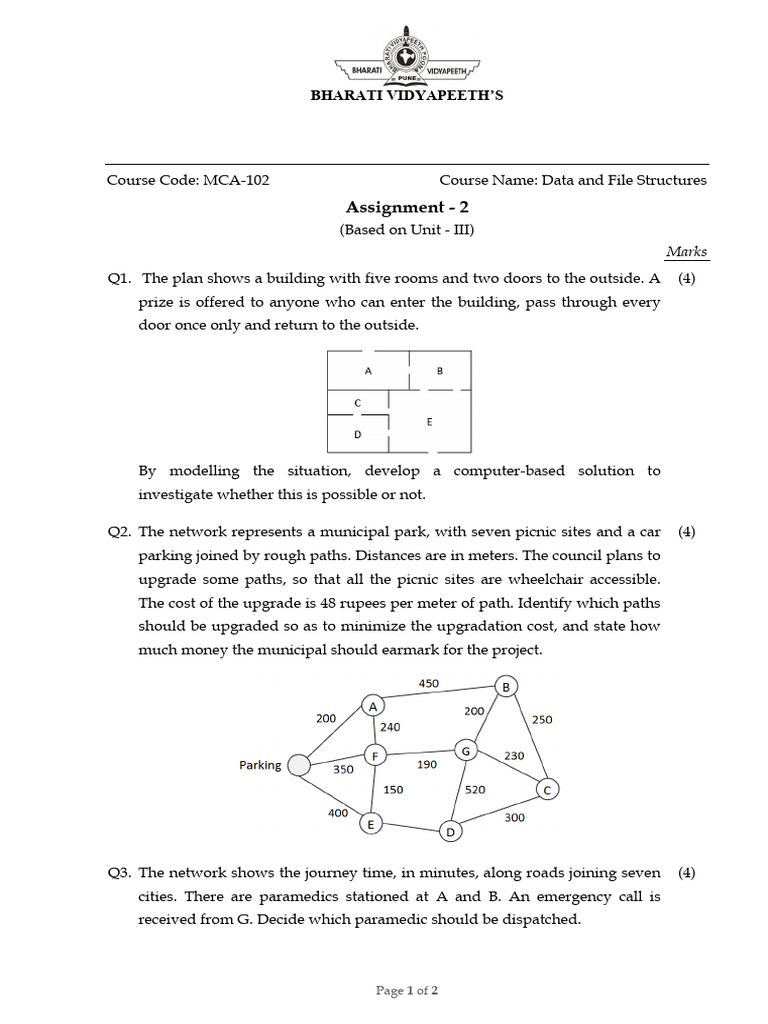 MCA 102 Assignment - 2 Based On Unit III | PDF