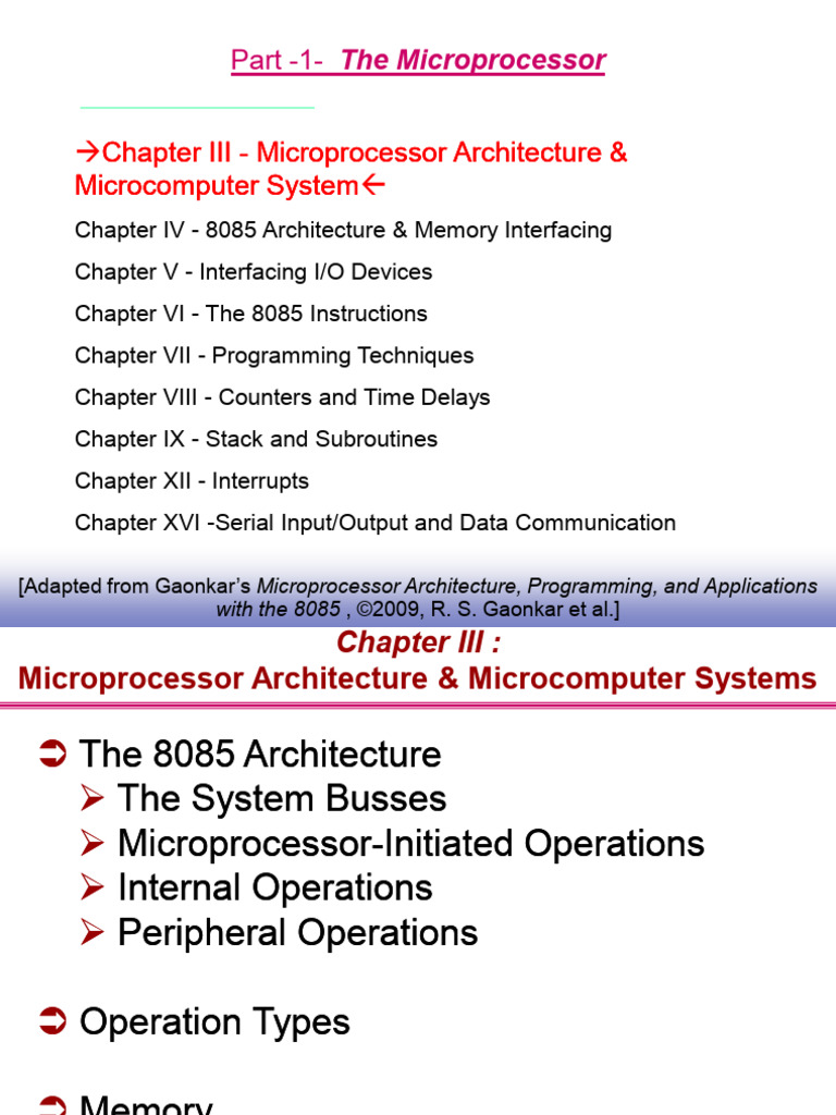 Chap3 Architecture & Microcomputer Systems | PDF | Computer Data ...
