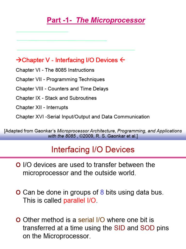 Chap5 Interfacing I-O Devices | PDF | Input/Output | Manufactured Goods