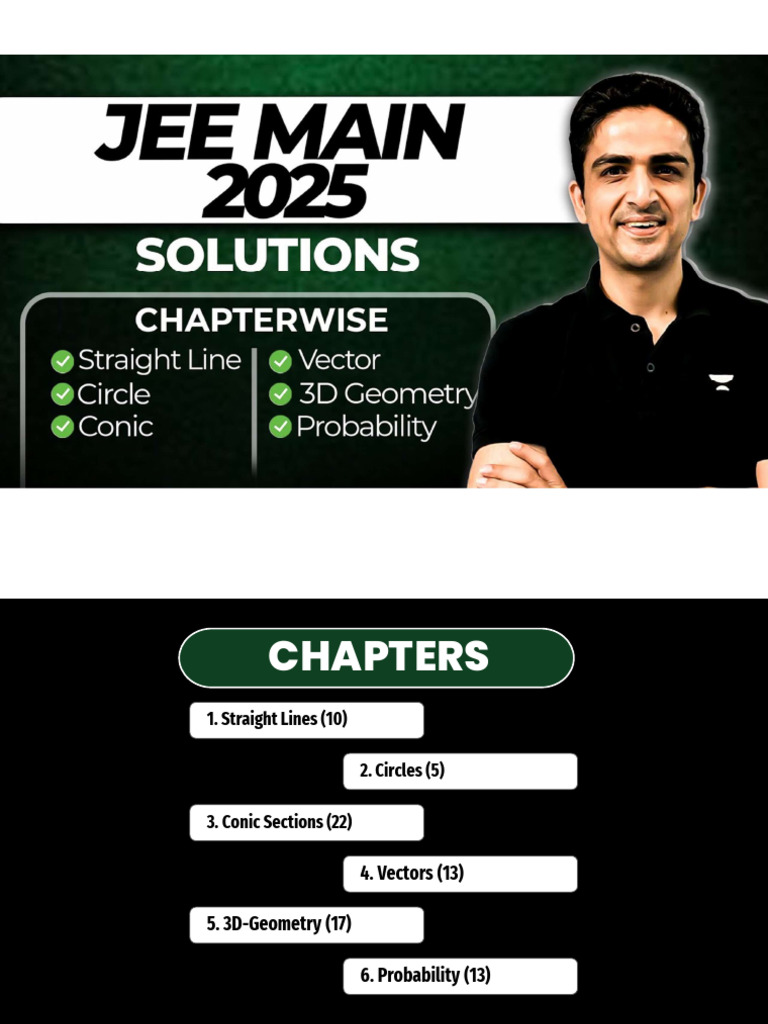JEE Main Solution Day 3 | PDF | Circle | Perpendicular