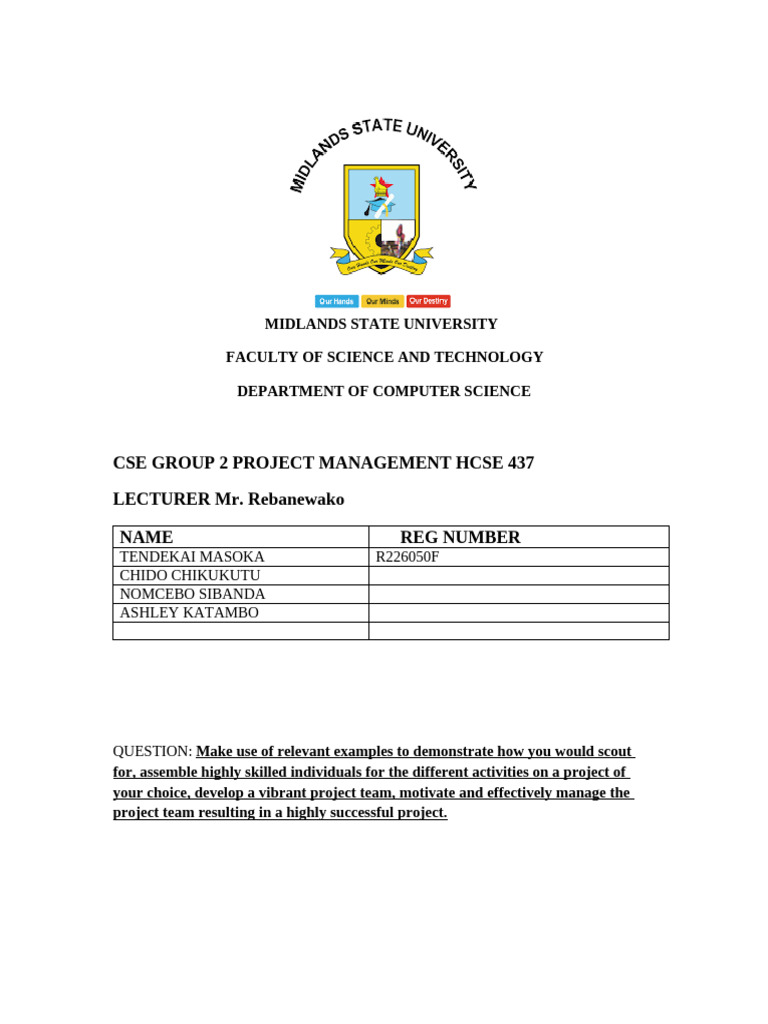 Group 2 Project Management Presentation | PDF | Software Development ...
