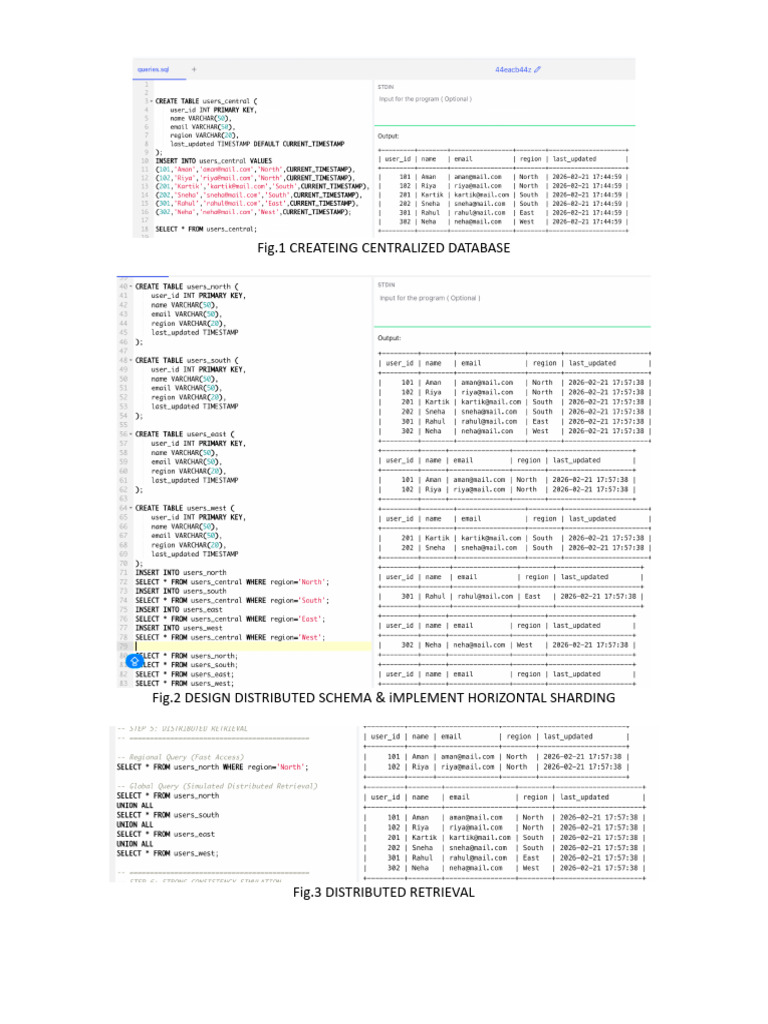 Fig.1 Createing Centralized Database | PDF