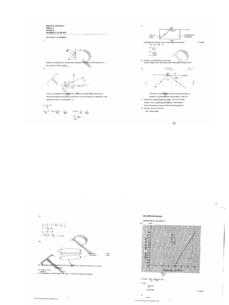 Physics Form 4 Pp2 Ms | PDF