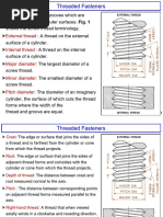 Engineering Drawings of Threads and Fasteners | PDF | Screw | Joining