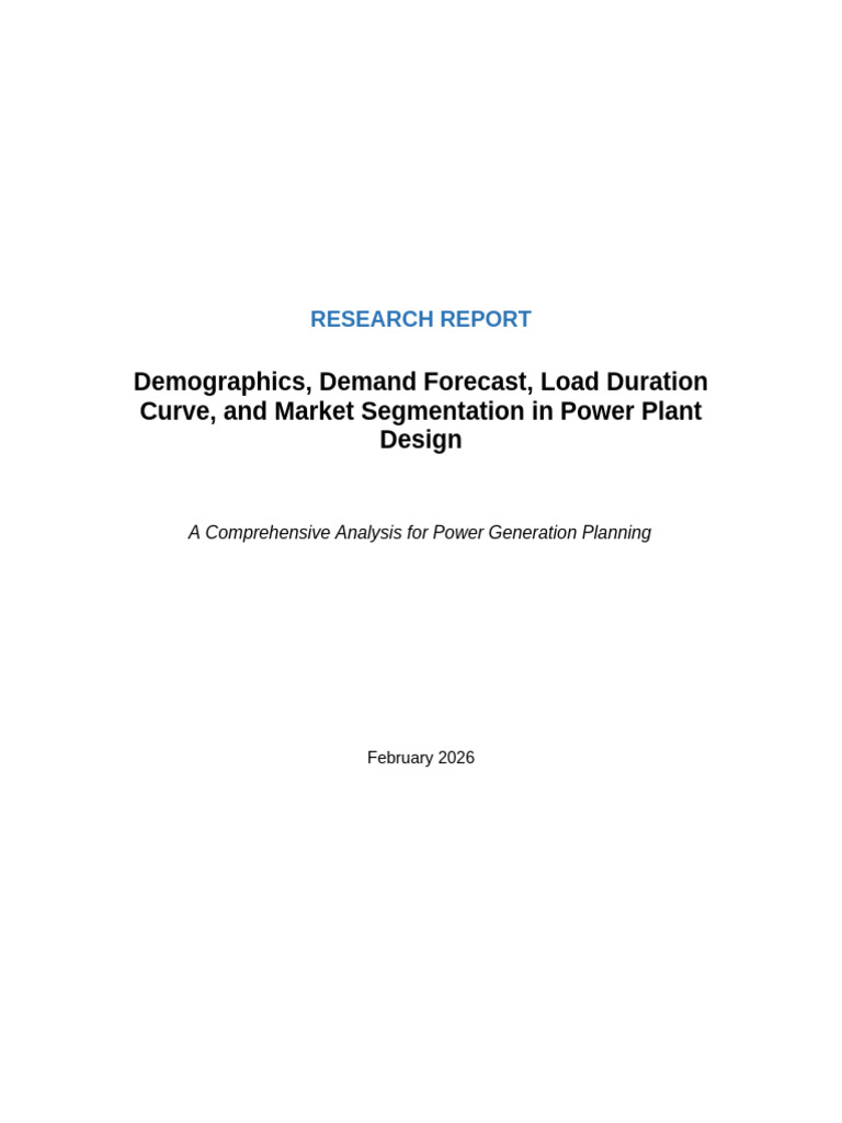 Power Plant Research Report | PDF | Forecasting | Electricity Generation