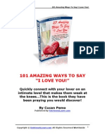 101 Amazing Ways To Say "I Love You!"