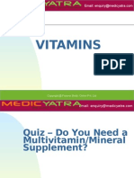 Vitamins & Mineral Supplement Treatment