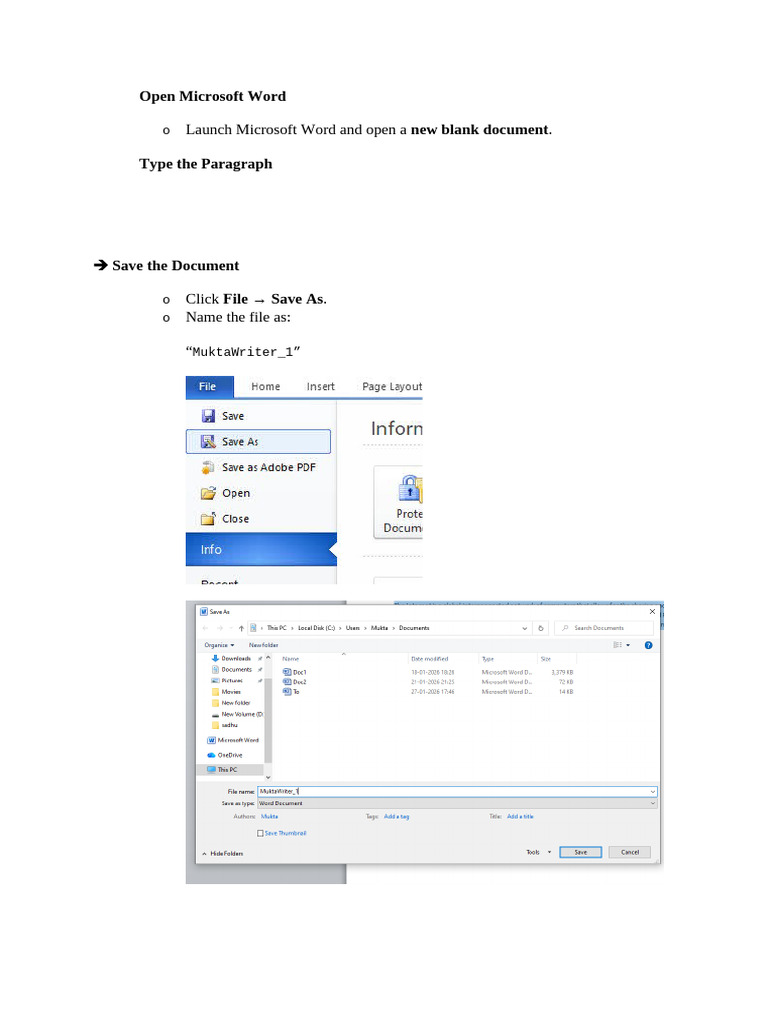 Open Microsoft Word | PDF