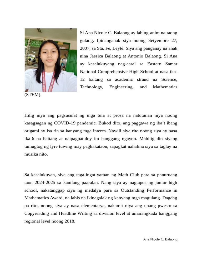 Bio Note | PDF