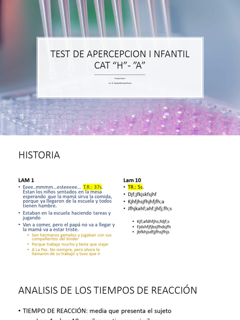 CAT Protocolo de Corrección | PDF | Psicoanálisis | Sicología