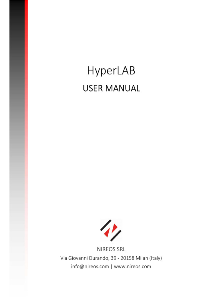 User Manual - HyperLAB | PDF | Computer File | Window (Computing)