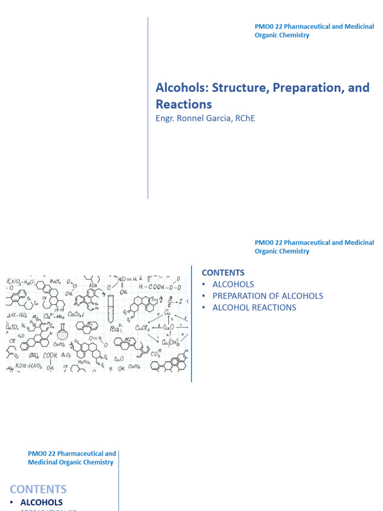 Lesson 9 Reactions and Synthesis of Alcohols | PDF | Ester | Aldehyde