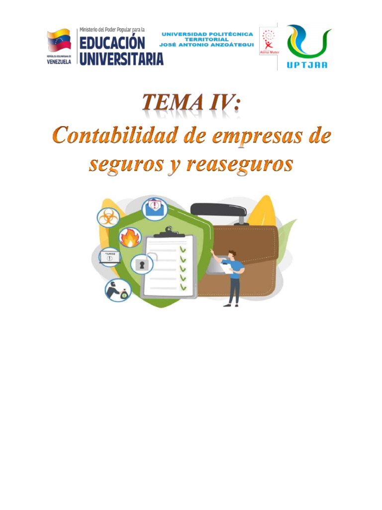TEMA IV Contabilidad Especializada | PDF | Seguro | Reaseguro