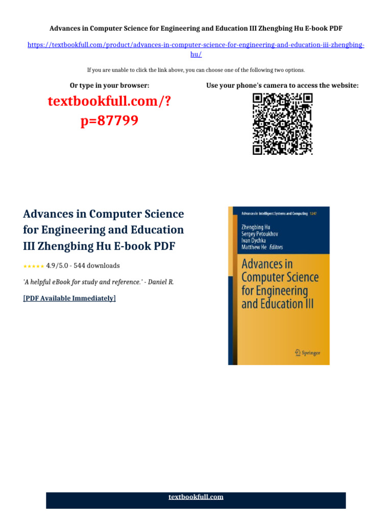 Advances in Computer Science For Engineering and Education III ...