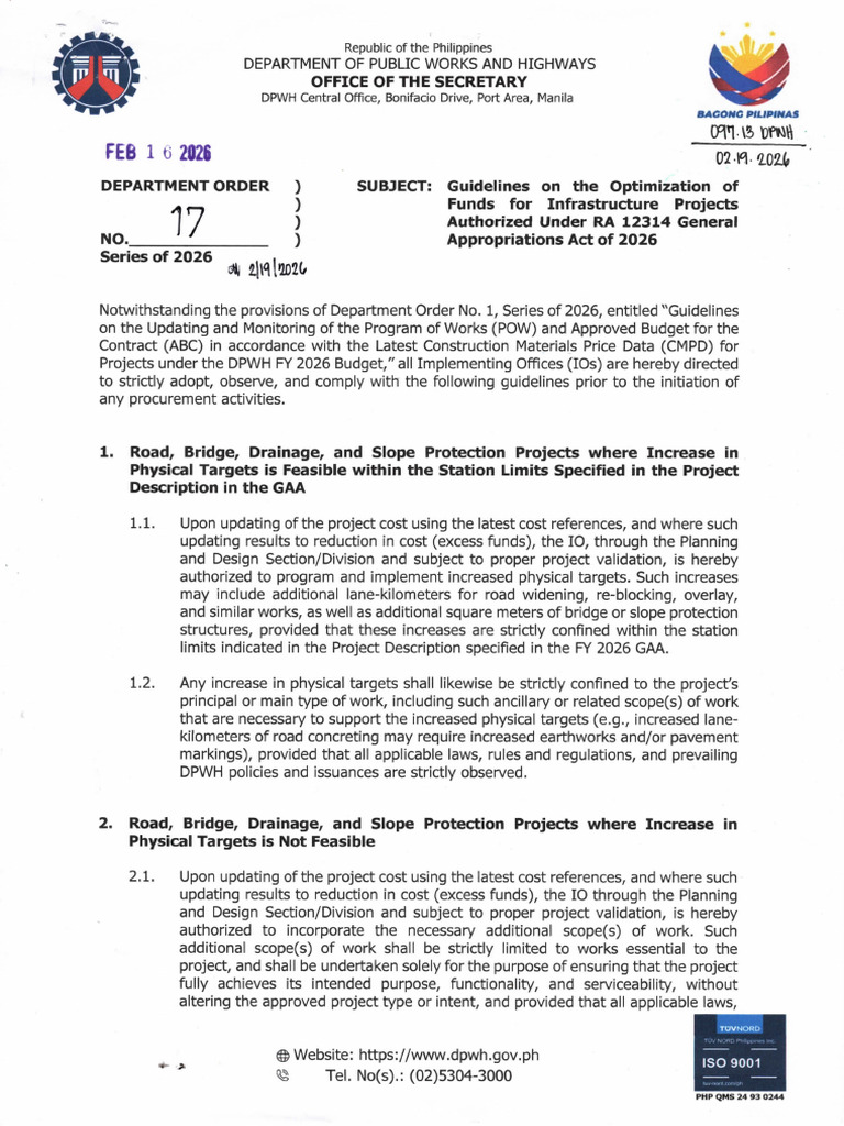 Authorized Under RA 12314 General Appropriations Act of 2026 | PDF