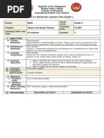 Grade 1 Lesson Plan: Basic Shapes | PDF | Shape | Rectangle