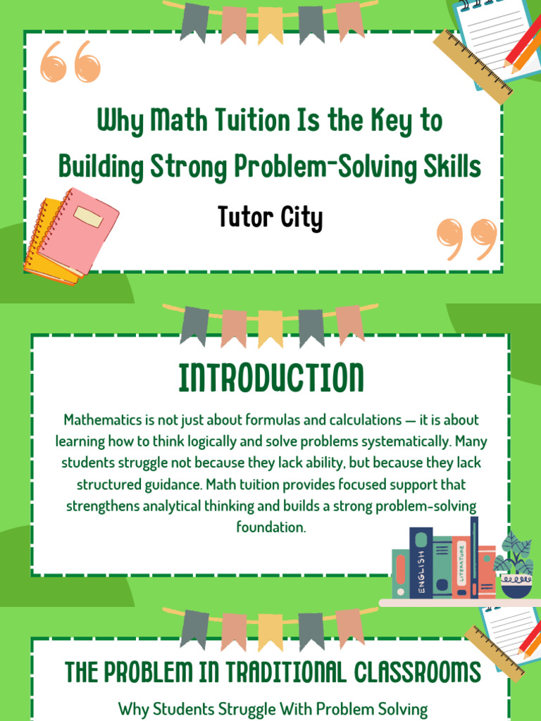 Expert Math Home Tuition To Build Strong Problem-Solving Skills | PDF