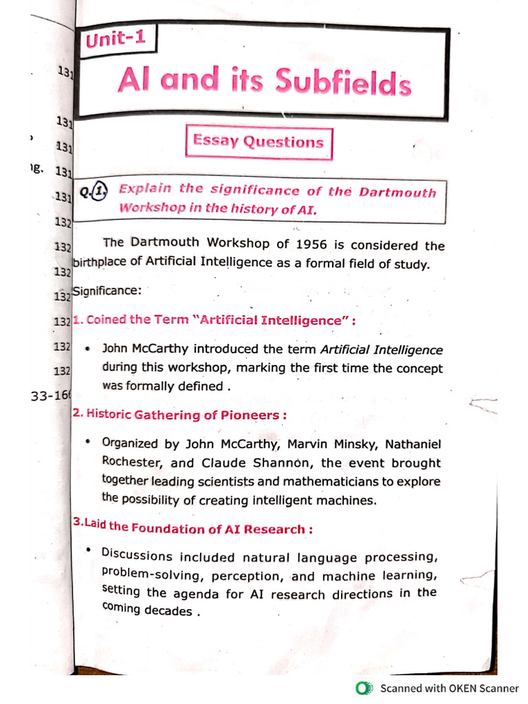 Ai Important Questions | PDF