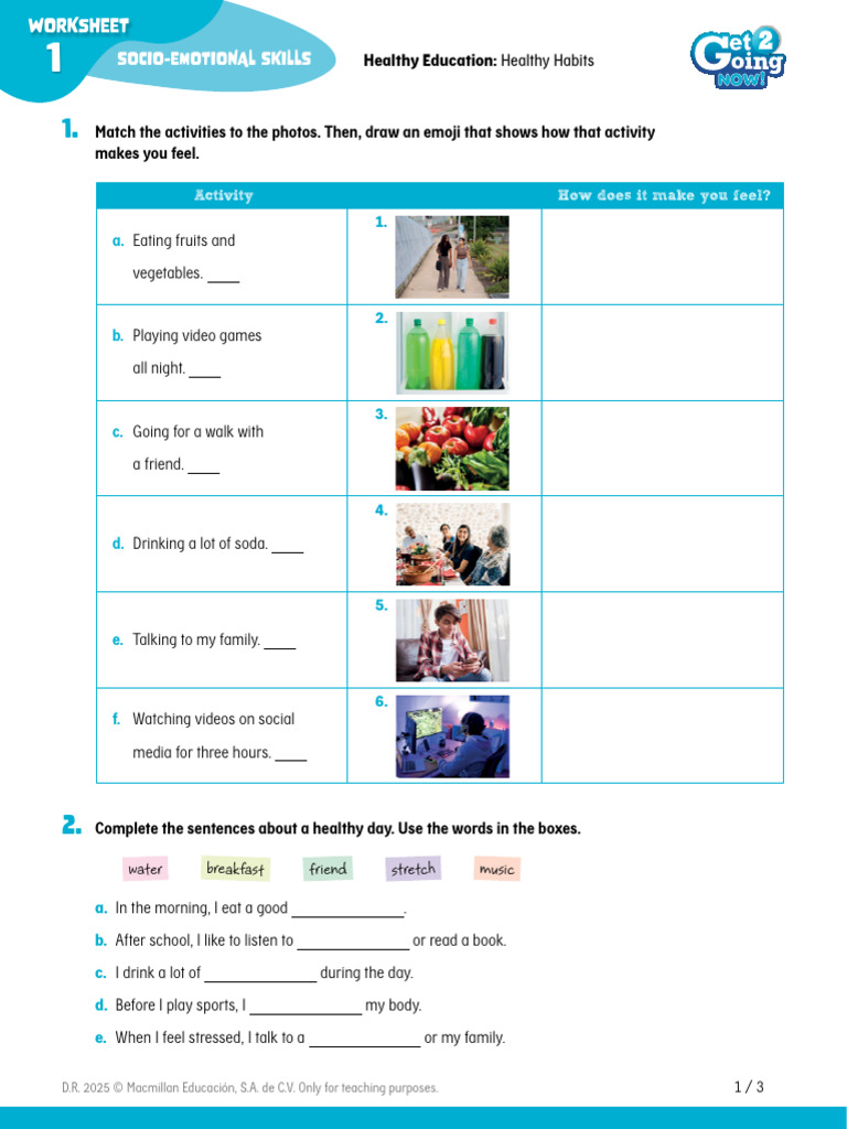 GGN Level2 SE Skills Worksheet 01 | PDF