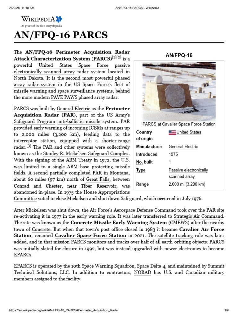 An - fpq-16 Parcs - Wikipedia | PDF | Anti Aircraft Warfare | Military ...