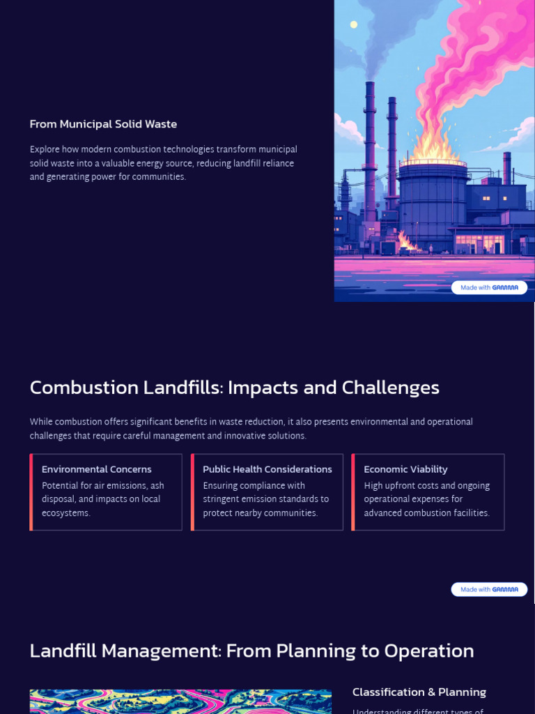 From Municipal Solid Waste | PDF | Waste Management | Landfill