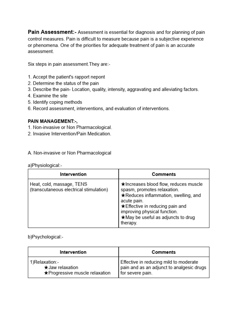 Pain Management | PDF