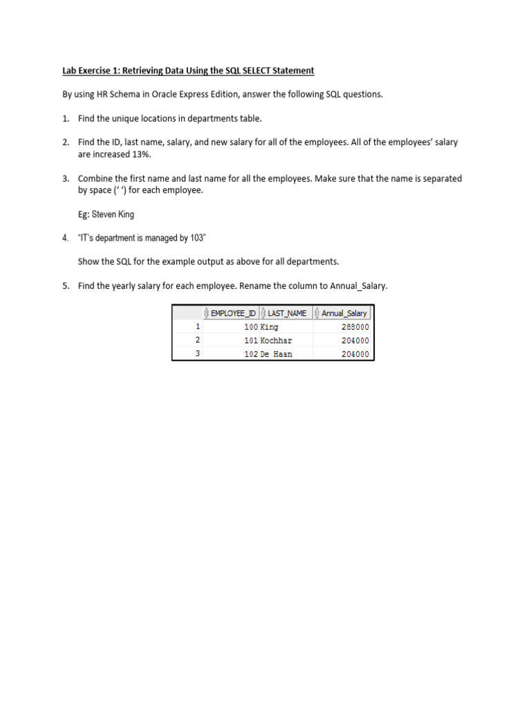 Lab Exercise 1 Set 3 | PDF
