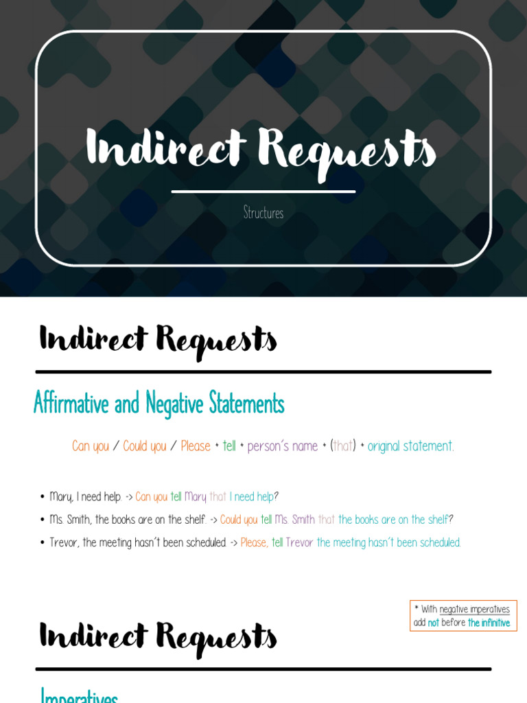 Indirect Requests - Structures - 260222 - 102412 | PDF