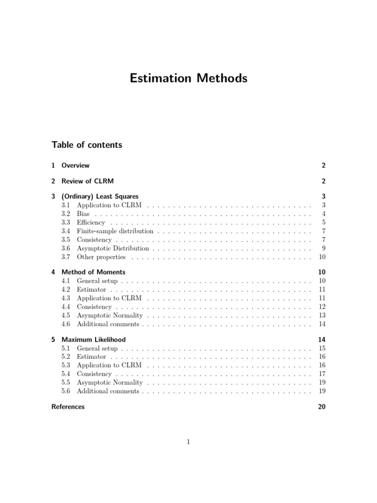 Lecture 3 | PDF | Ordinary Least Squares | Estimator