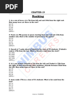 Order and Ranking Reasoning Questions | PDF