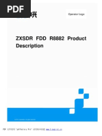 Download ZXSDR FDD R8882 Product Description by Er Biswajit Biswas SN100191858 doc pdf