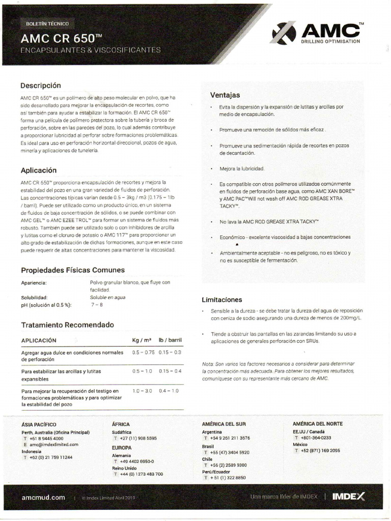 Amc CR 650 | PDF