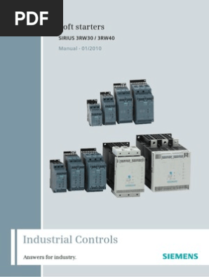 Manual Sirius Softstarter En 0110 Fuse Electrical Switch