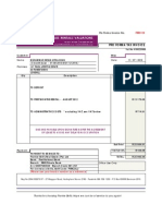 Pro Forma Invoice FBR3109