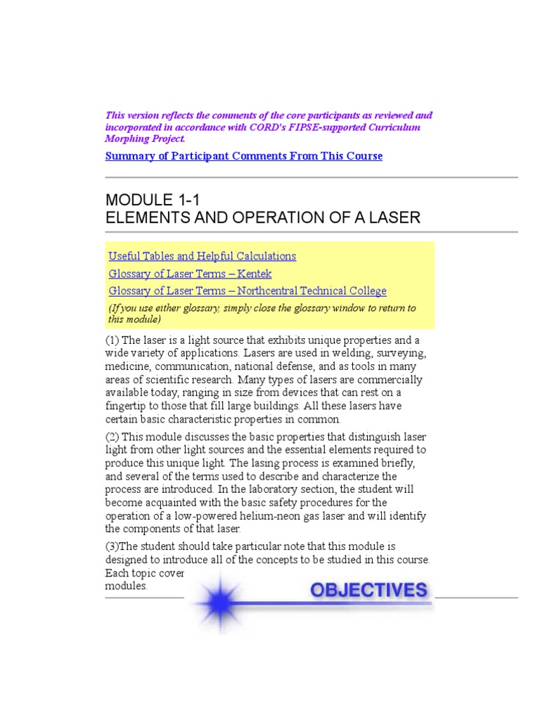 Introduction to Laser Theory and Diagrams | PDF | Laser | Emission Spectrum