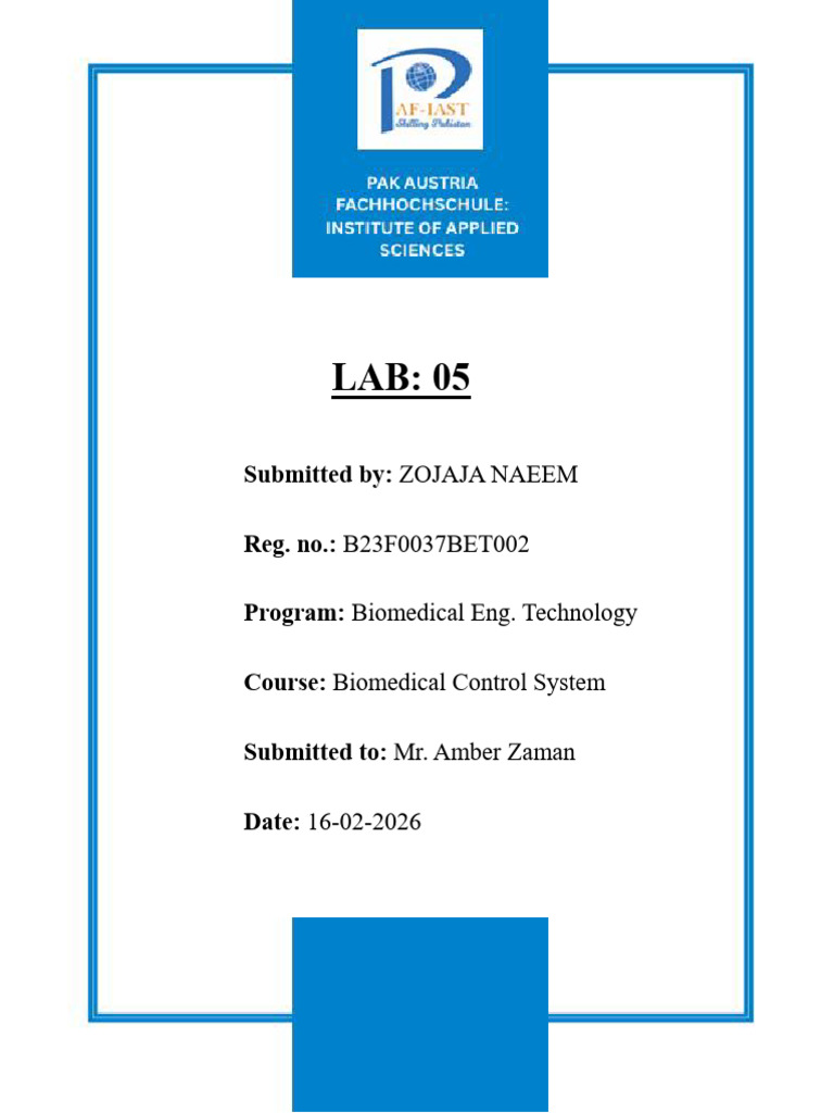 Lab 05 BCS | PDF | Damping | Function (Mathematics)
