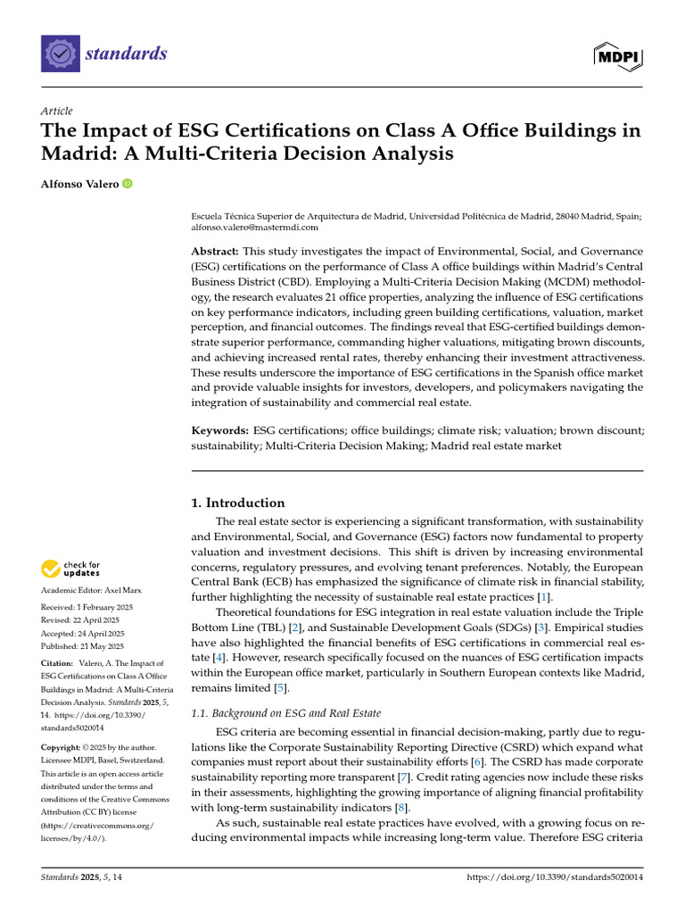Standards 05 00014 v2 | PDF | Climate Resilience | Performance Indicator