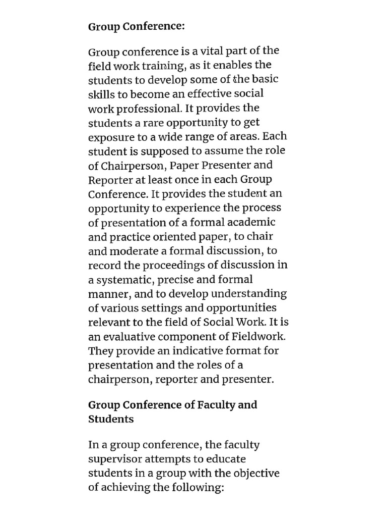 Group Conference | PDF