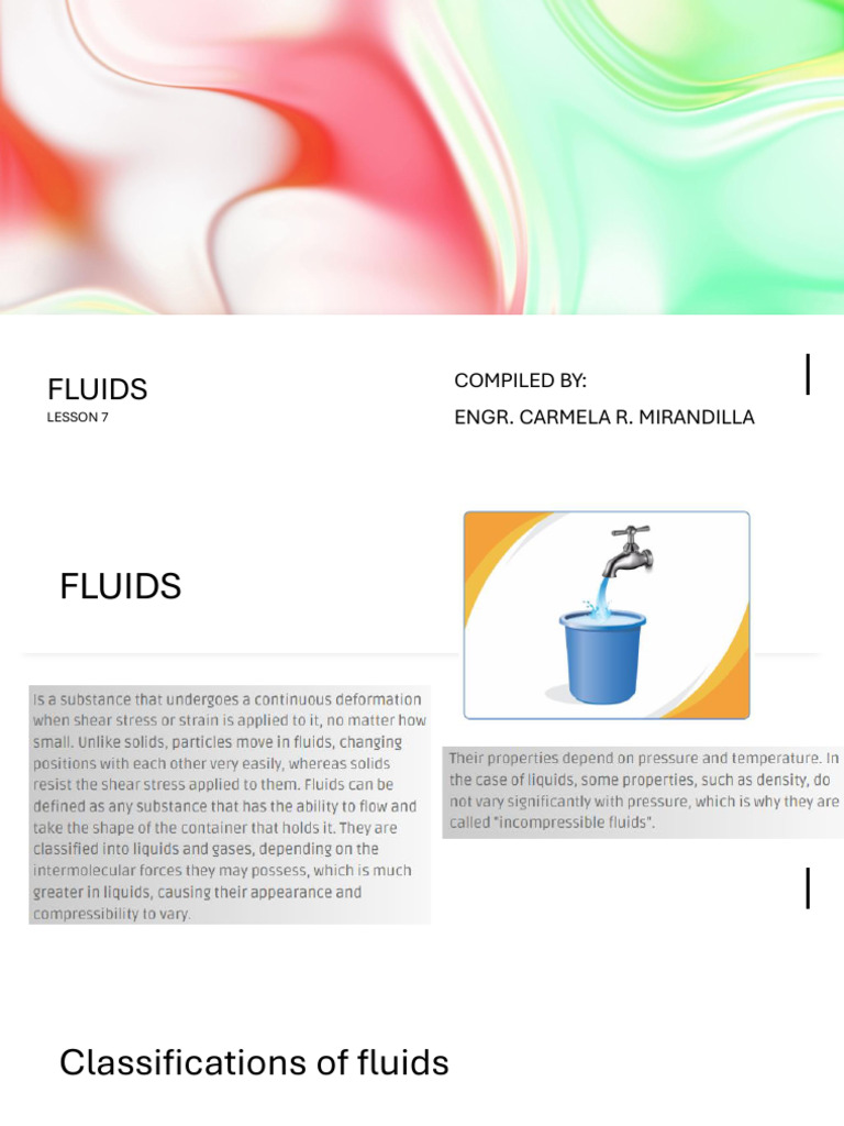 Lesson 7. FLUIDS | PDF