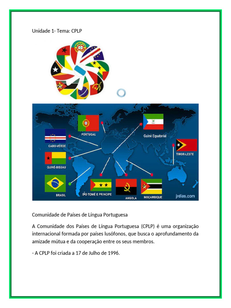 Unidade 1.CPLP | PDF