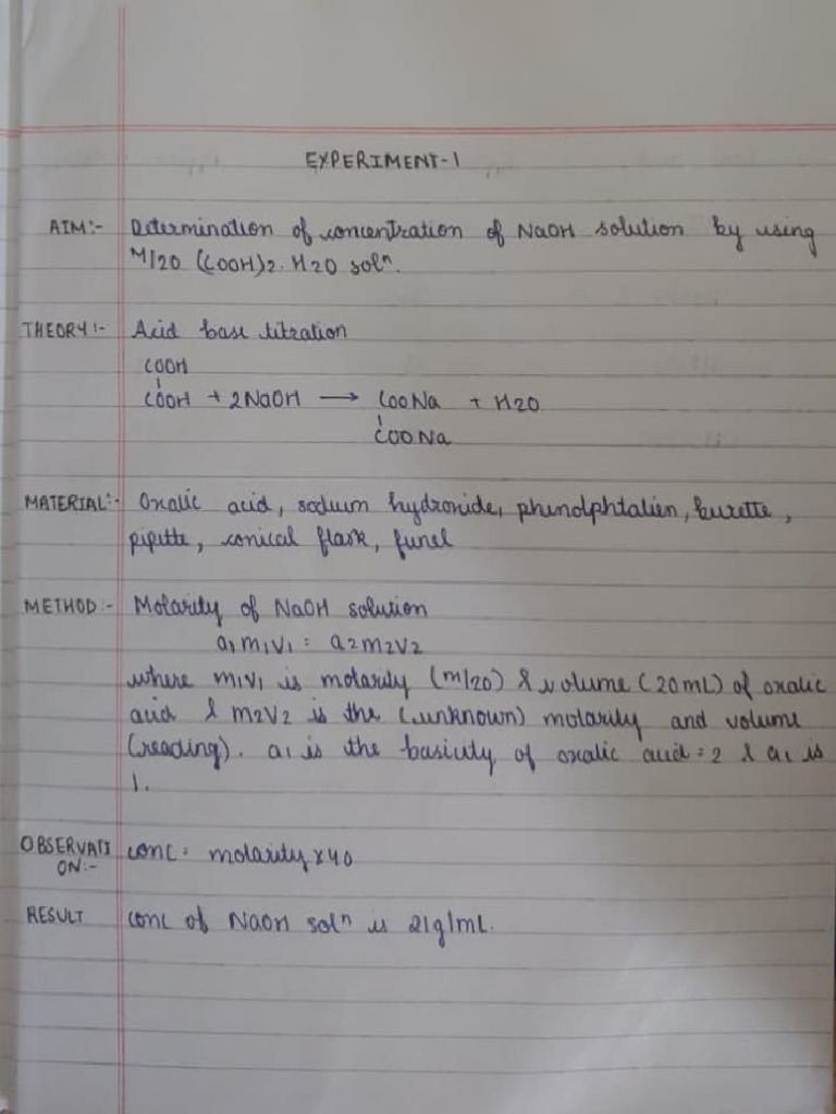 11th Practical File | PDF