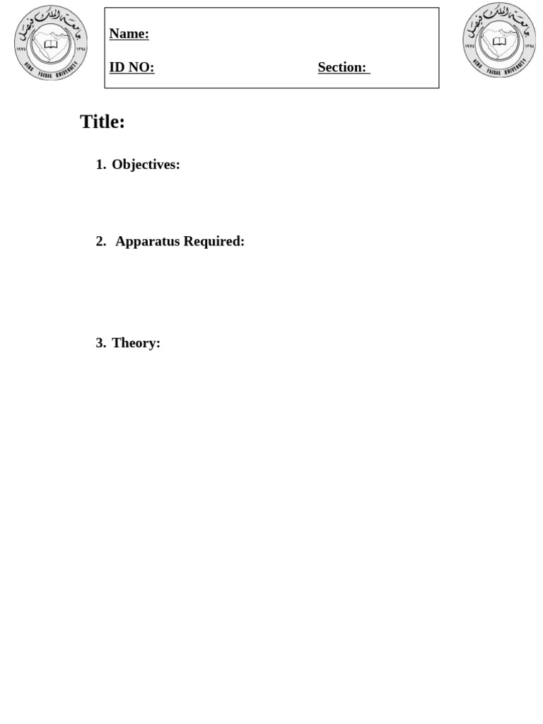 Lab Report Template | PDF
