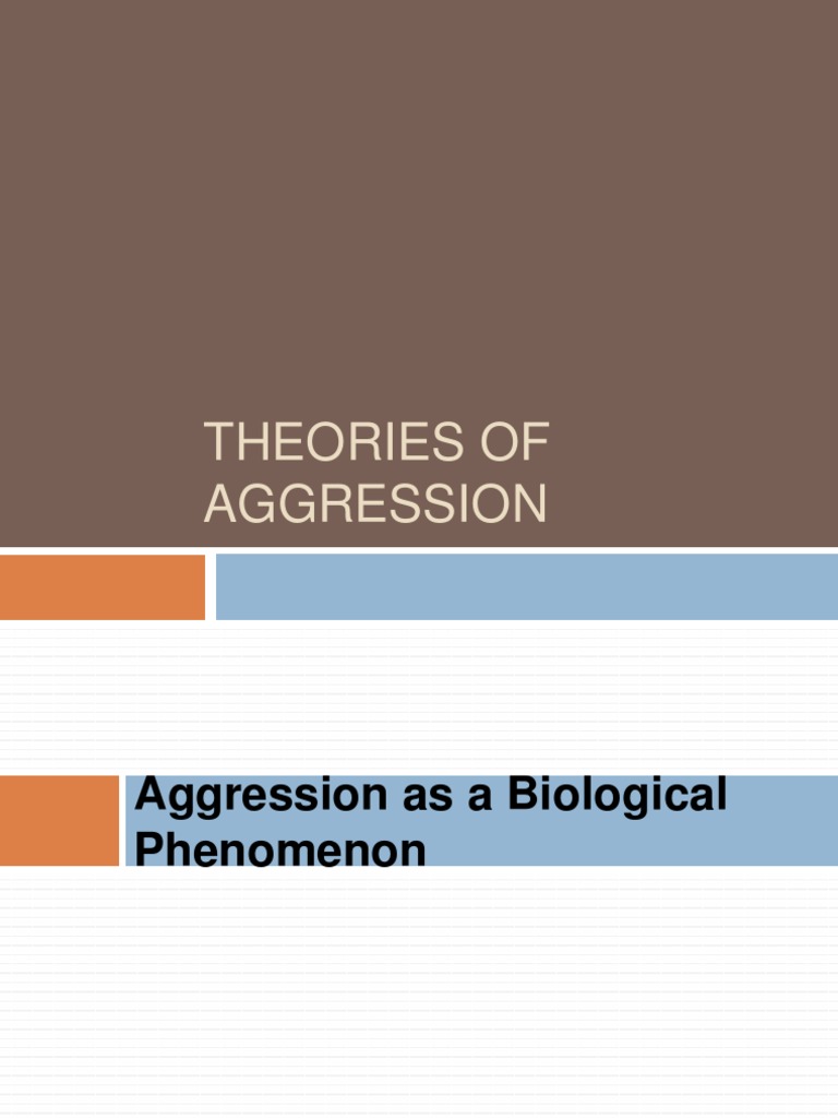 Main Theories Of Aggression – Frustration–Aggression Theory – LXIZRQ
