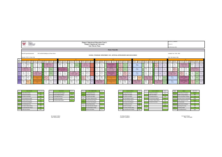 ACAD-R-10 Master Timetable Summer2026.Xlsx - Even Time Table Version 1. ...