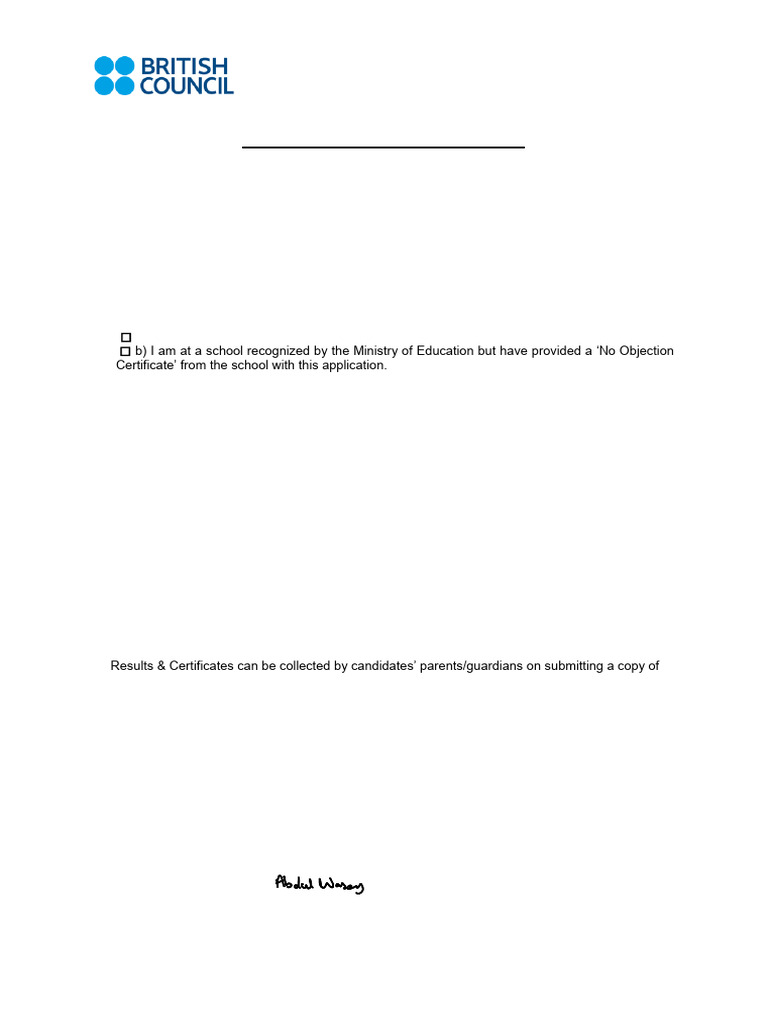 Declaration by Candidate 0 | PDF | Identity Document | Passport