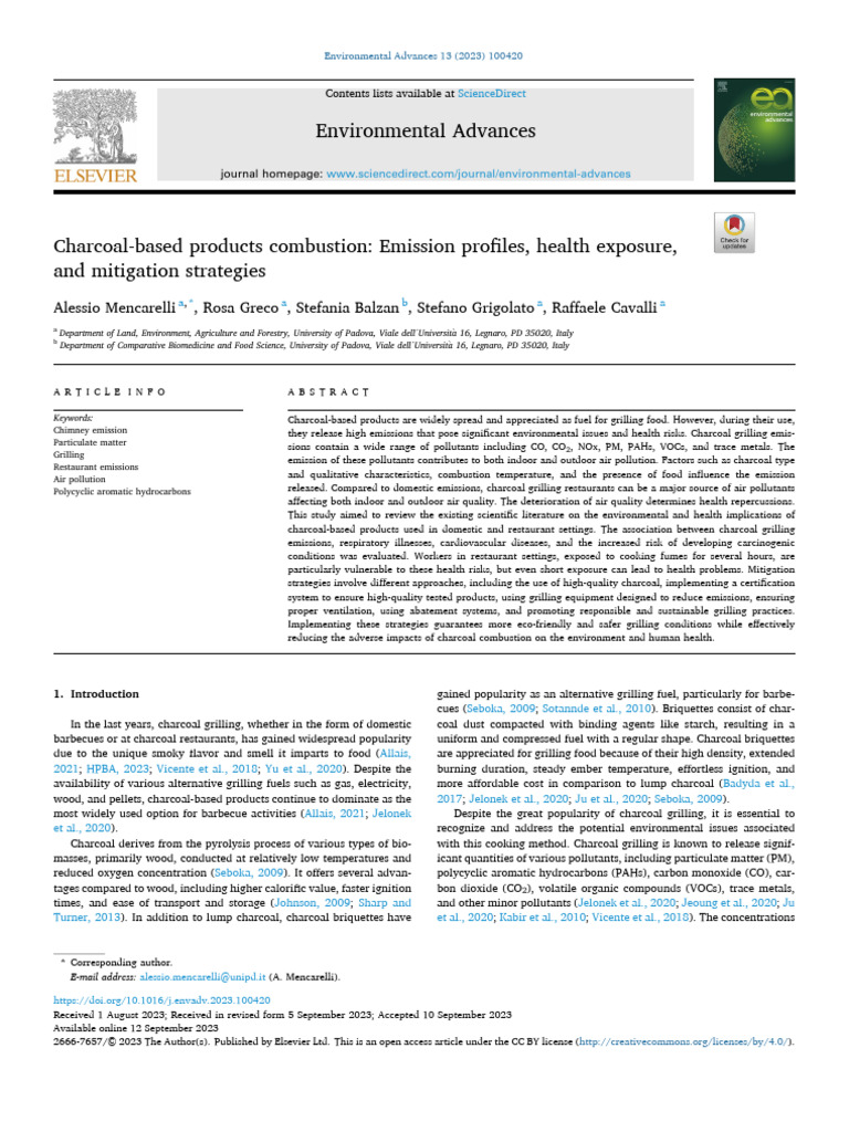 Basis For Parameters | PDF | Air Pollution | Charcoal