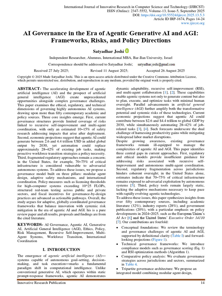AI Governance in The Era of Agentic Gene | PDF | Artificial ...