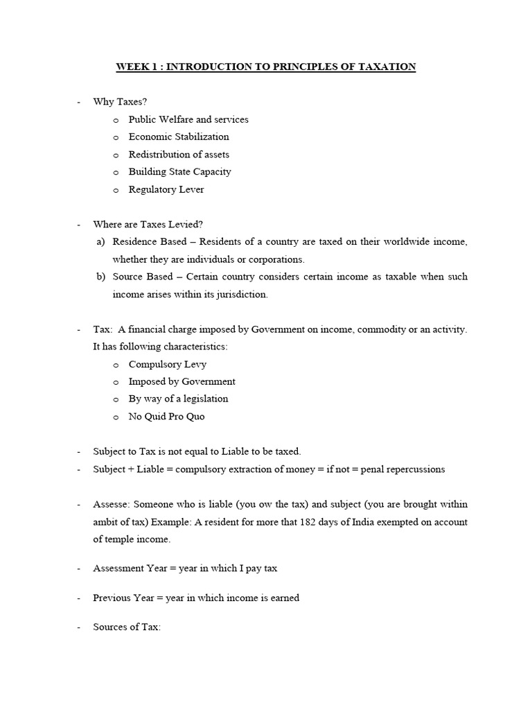 Taxation Notes | PDF | Taxes | Value Added Tax